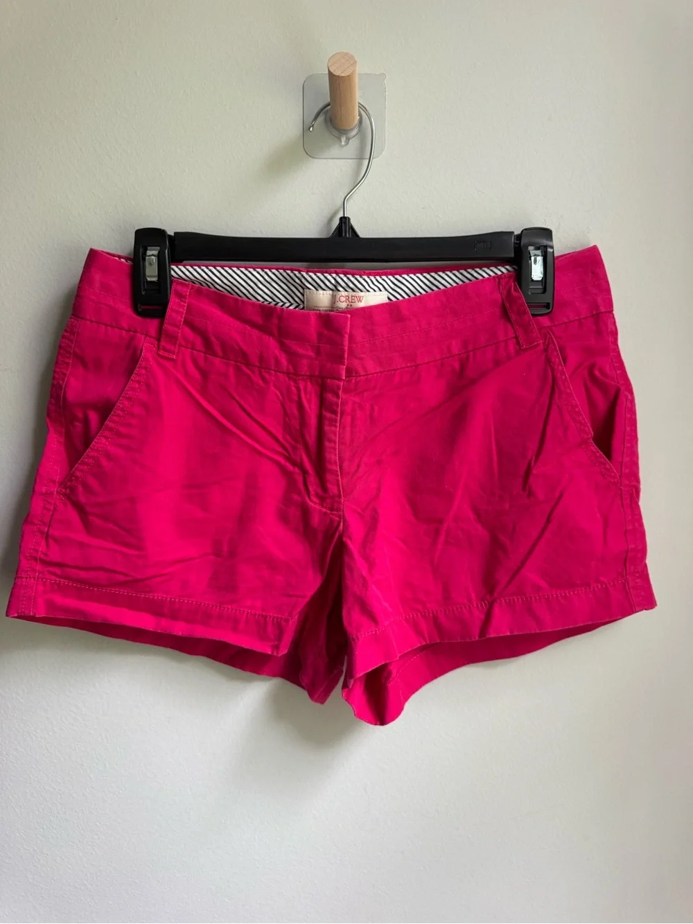 J. Crew Hot Pink Cotton Chino Hot Shorts
